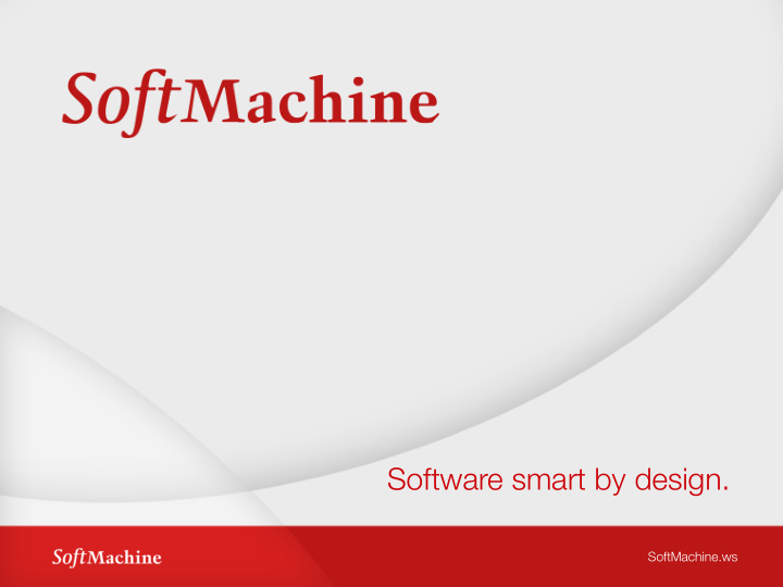 software smart by design