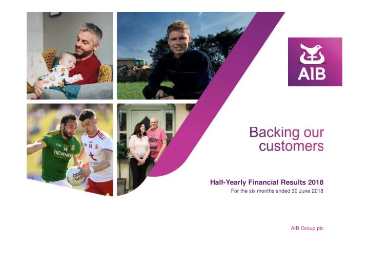 half yearly financial results 2018