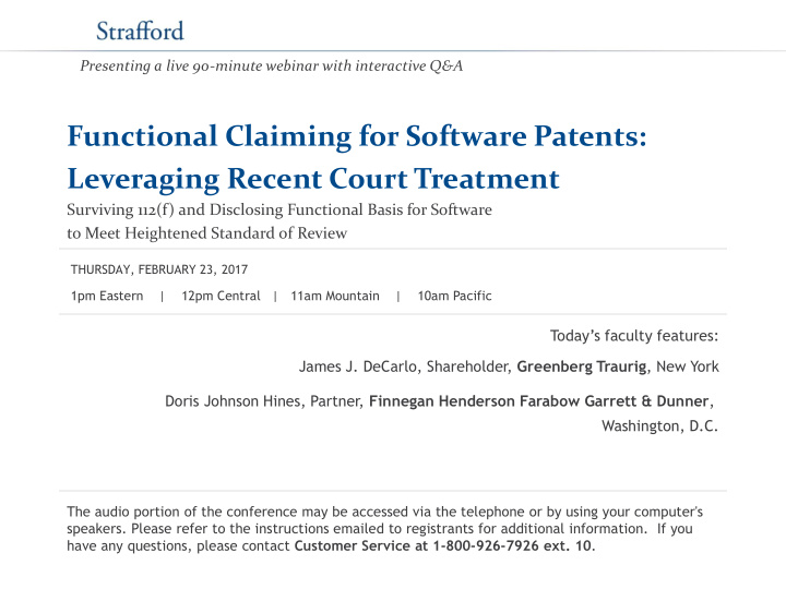 functional claiming for software patents leveraging
