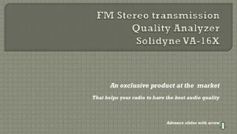 An exclusive product at the  market  That helps your radio to have the best audio quality  Advance