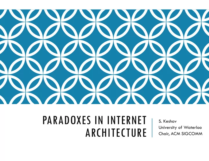 paradoxes in internet