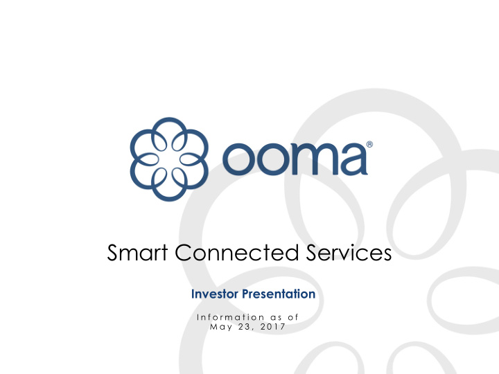 smart connected services