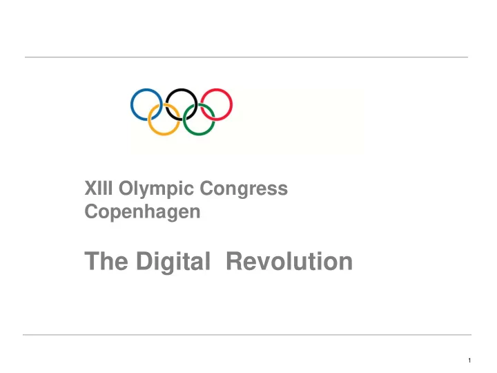 the digital revolution
