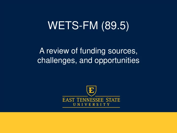 wets fm 89 5