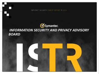 INFORMATION SECURITY AND PRIVACY ADVISORY BOARD  1  Mega Breaches  The Year of the Breach  2011