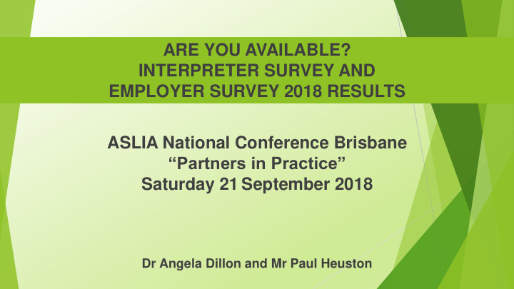 employer survey 2018 results