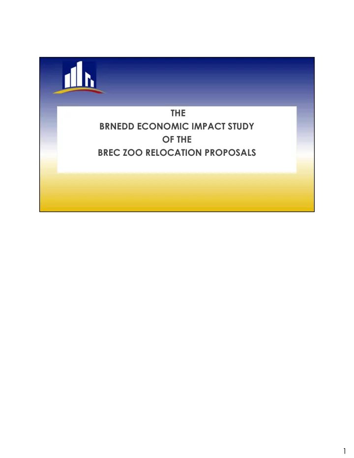 the brnedd economic impact study of the brec zoo
