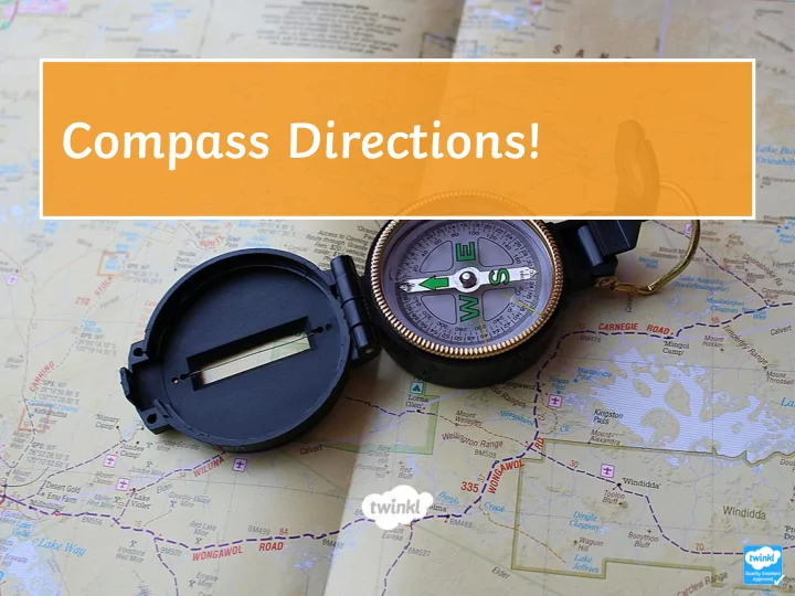 compass directions learning objective