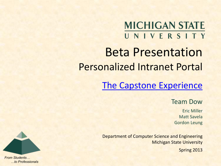 beta presentation