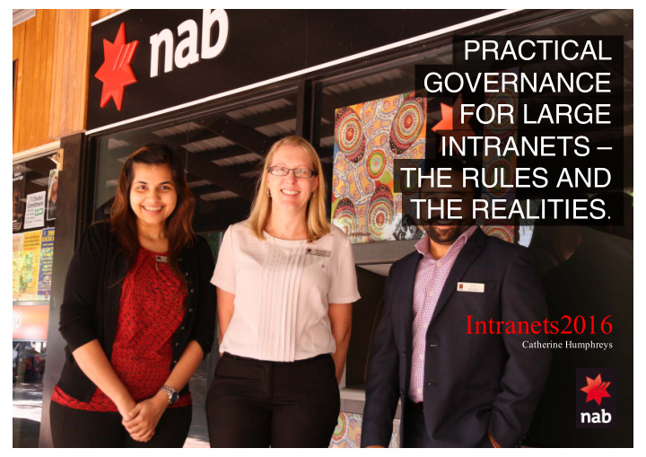 practical governance for large intranets the rules and