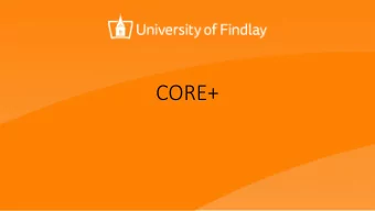 CORE+  Degree Requirements  Successful completion of 124 Semester hours of credit (ACAD088,