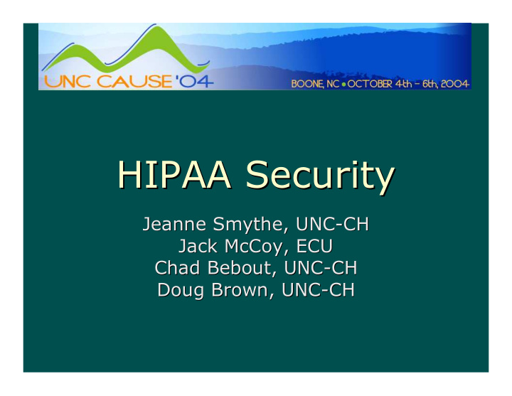 hipaa security hipaa security