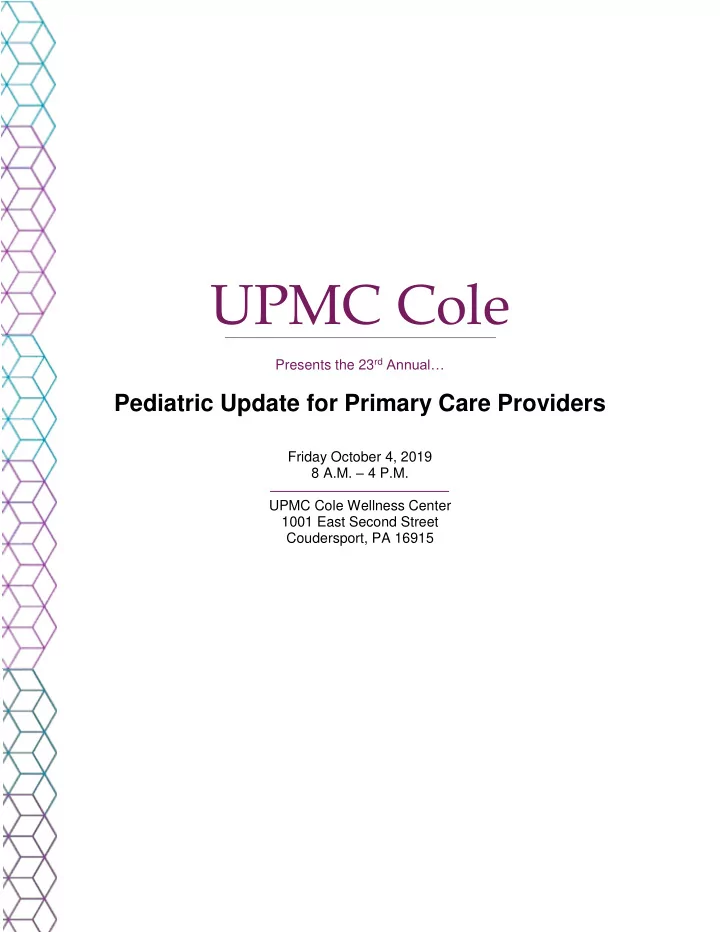 upmc cole