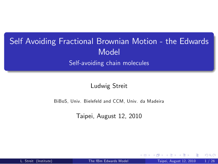 self avoiding fractional brownian motion the edwards model