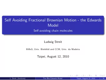 Self Avoiding Fractional Brownian Motion - the Edwards  Model  Self-avoiding chain molecules