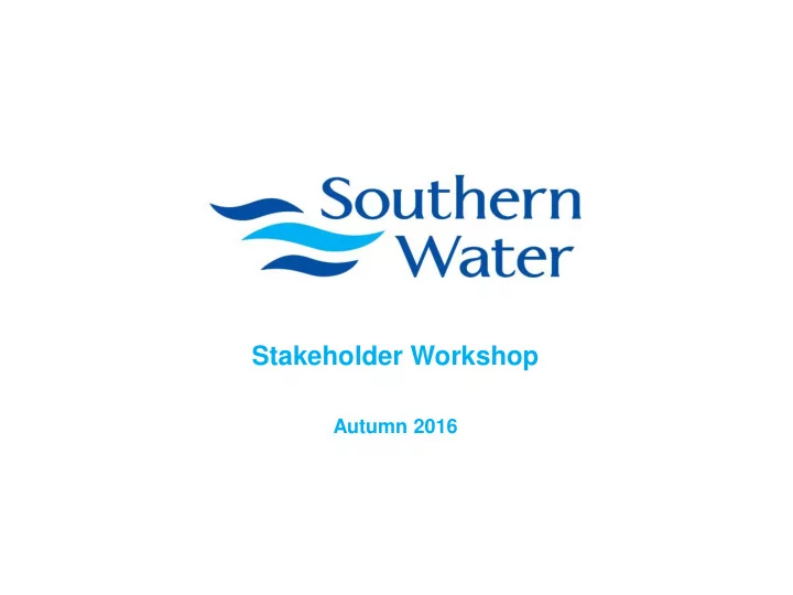 stakeholder workshop