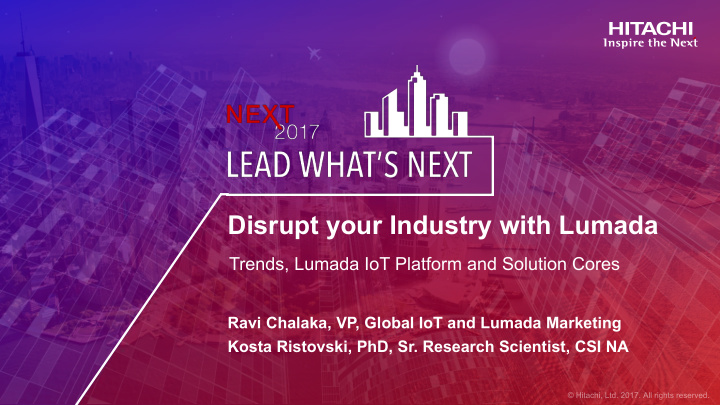 disrupt your industry with lumada