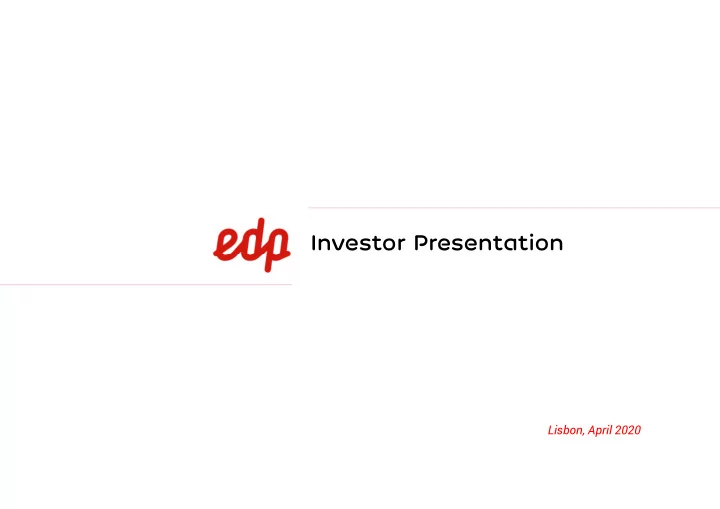 investor presentation