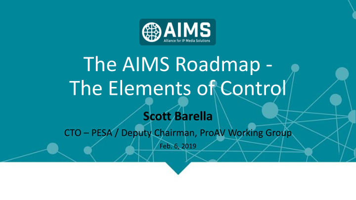 the aims roadmap the elements of control