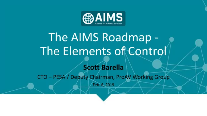 the aims roadmap the elements of control