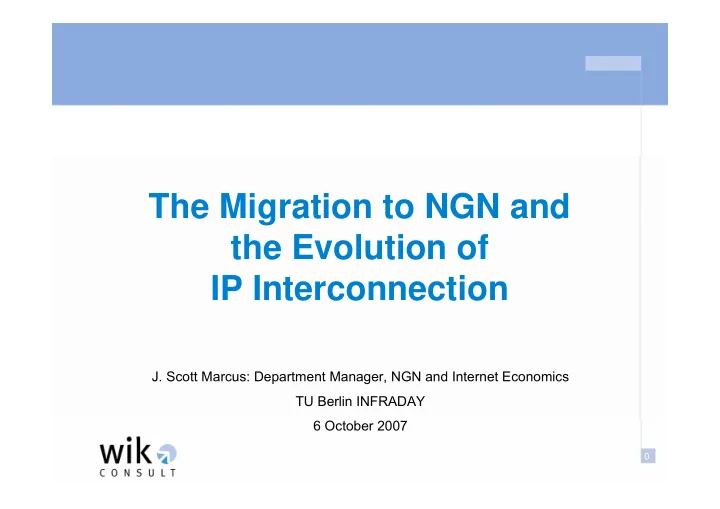 the migration to ngn and the evolution of ip