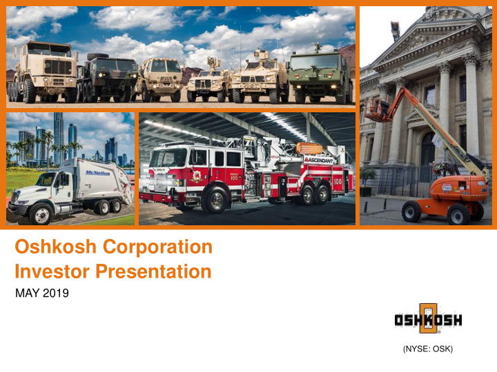 oshkosh corporation investor presentation