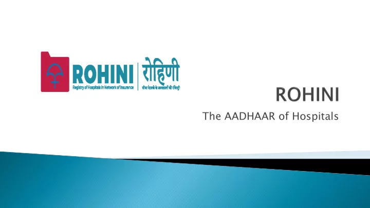 the aadhaar of hospitals tertiary care providers