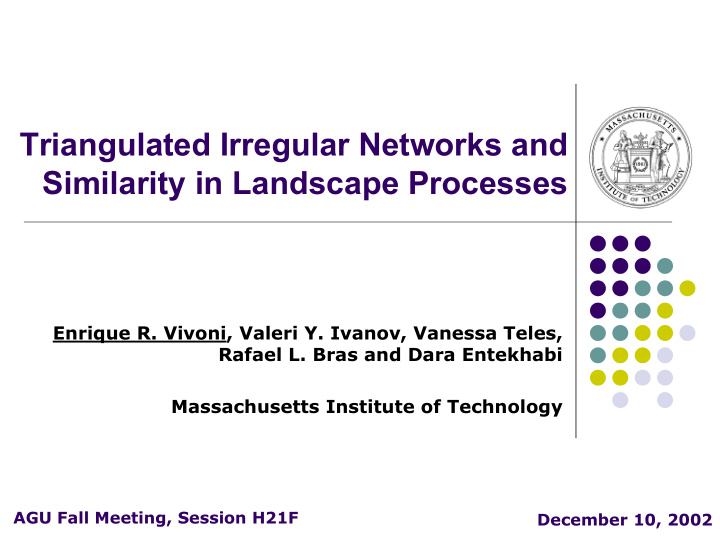 triangulated irregular networks and similarity in