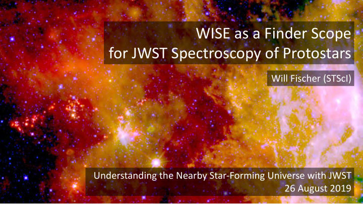 wise as a finder scope for jwst spectroscopy of protostars