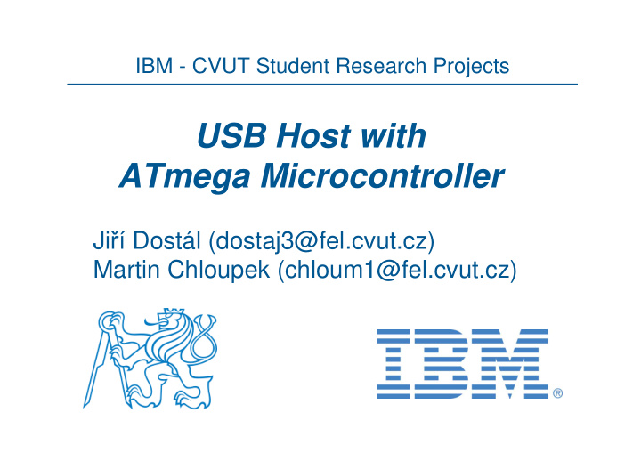 usb host with atmega microcontroller