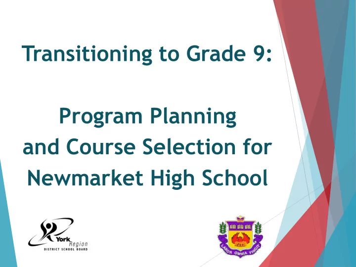 program planning