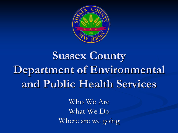sussex county department of environmental and public