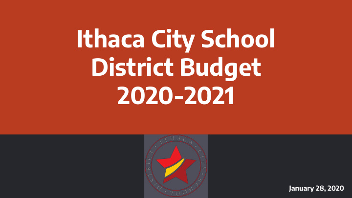 ithaca city school district budget 2020 2021