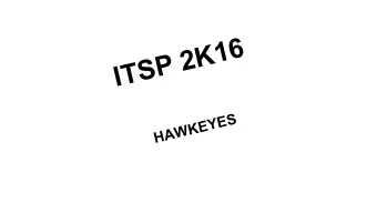 ITSP 2K16  S  E  Y  E  K  W  A  H  TEAM MEMBERS    Aadhavan Nambhi    Hari Prasad