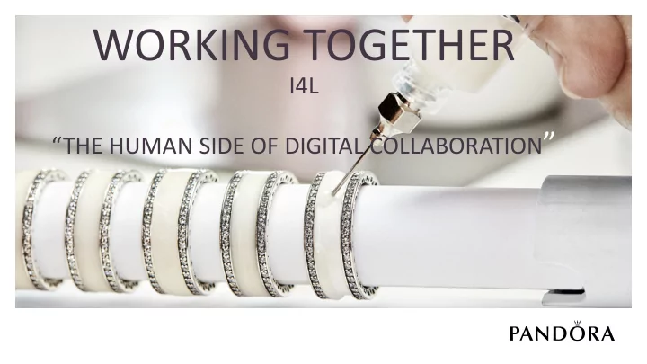 working together