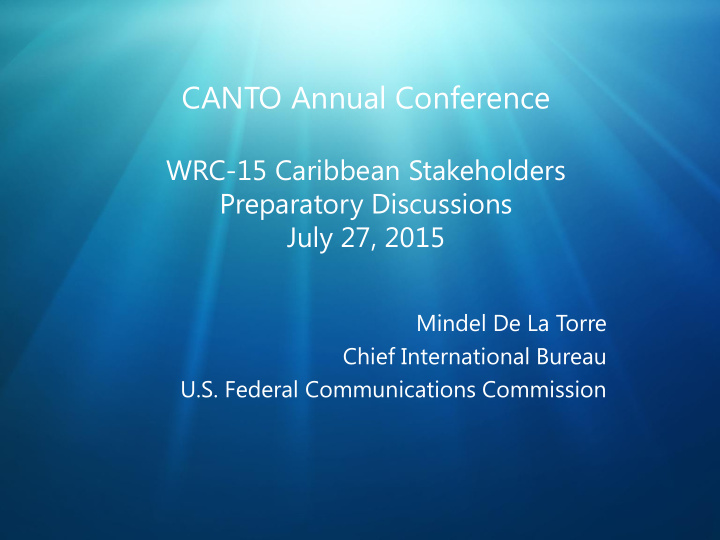 canto annual conference