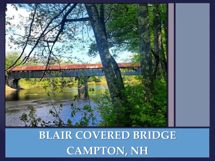 blair covered bridge