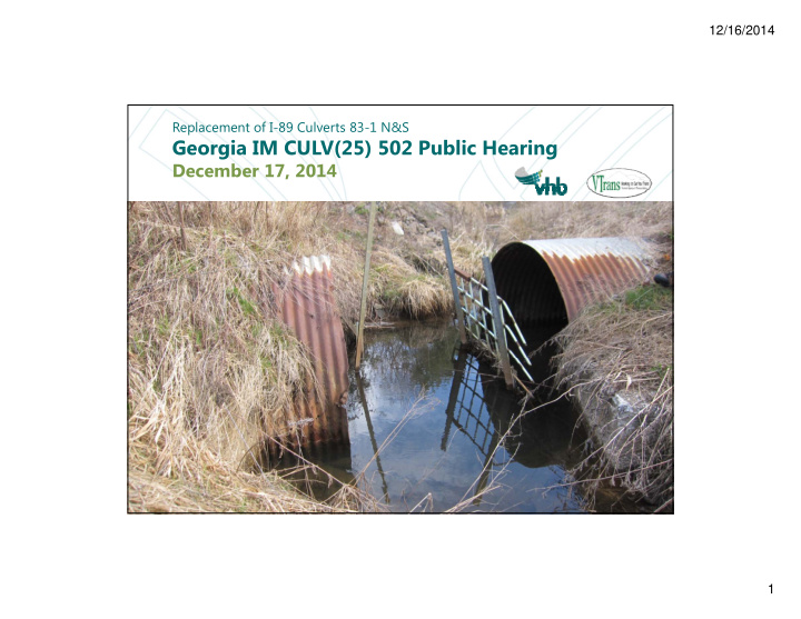 georgia im culv 25 502 public hearing