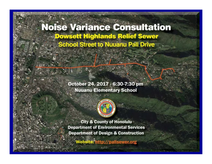pali highway improvement projects pali highway