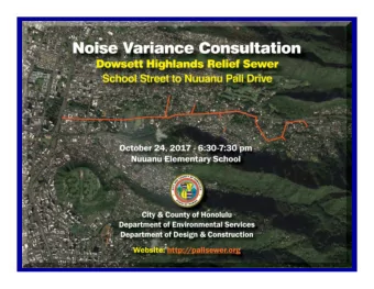 Pali Highway Improvement Projects  Pali Highway Improvements Projects  Proposed Construction