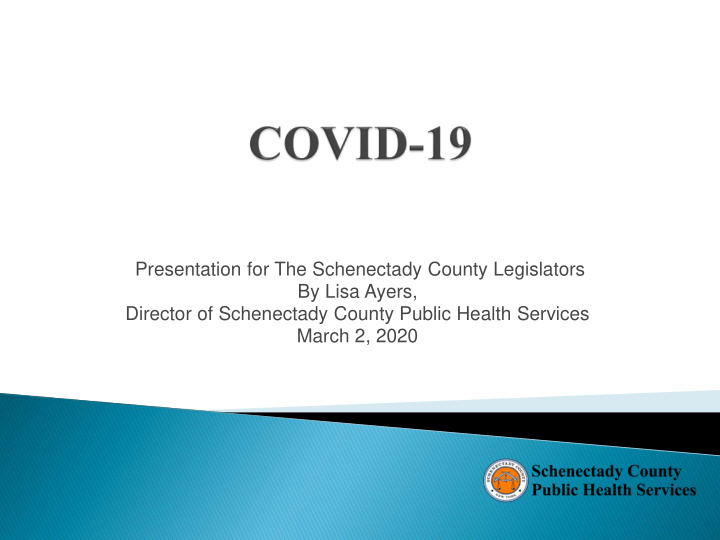 presentation for the schenectady county legislators by
