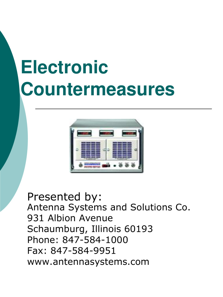 electronic countermeasures