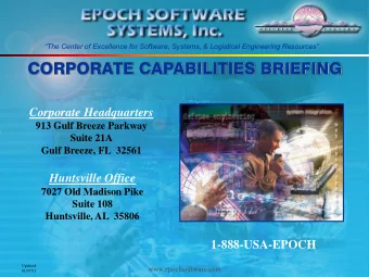 The Center of Excellence for Software, Systems, &amp; Logistical Engineering Resources