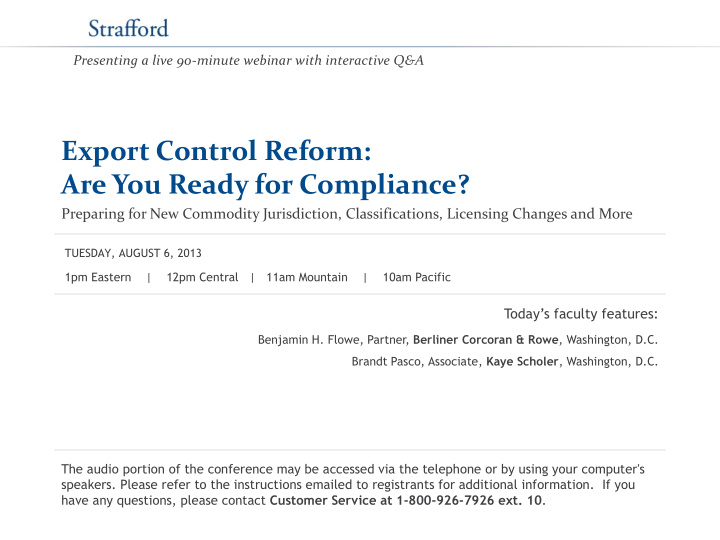 export control reform are you ready for compliance