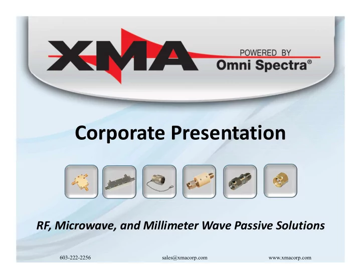 corporate presentation