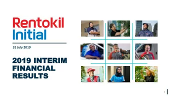 FIN  FINANC  ANCIAL  IAL  RESU  RESULTS  TS  1  This presentation contains statements that are, or