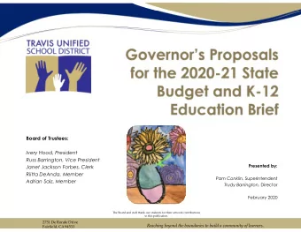 Board of Trustees:  Ivery Hood, President  Russ Barrington, Vice President  Presented by:  Janet