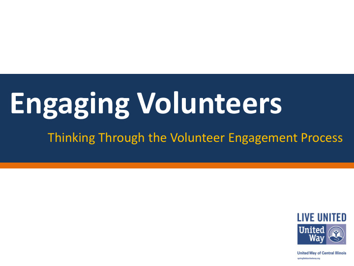 engaging volunteers