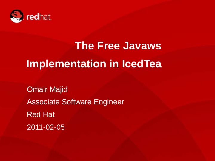 the free javaws implementation in icedtea