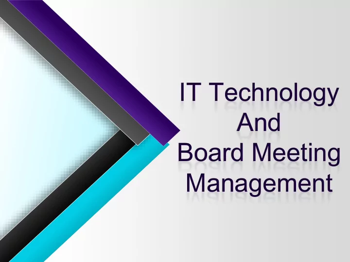 board meeting